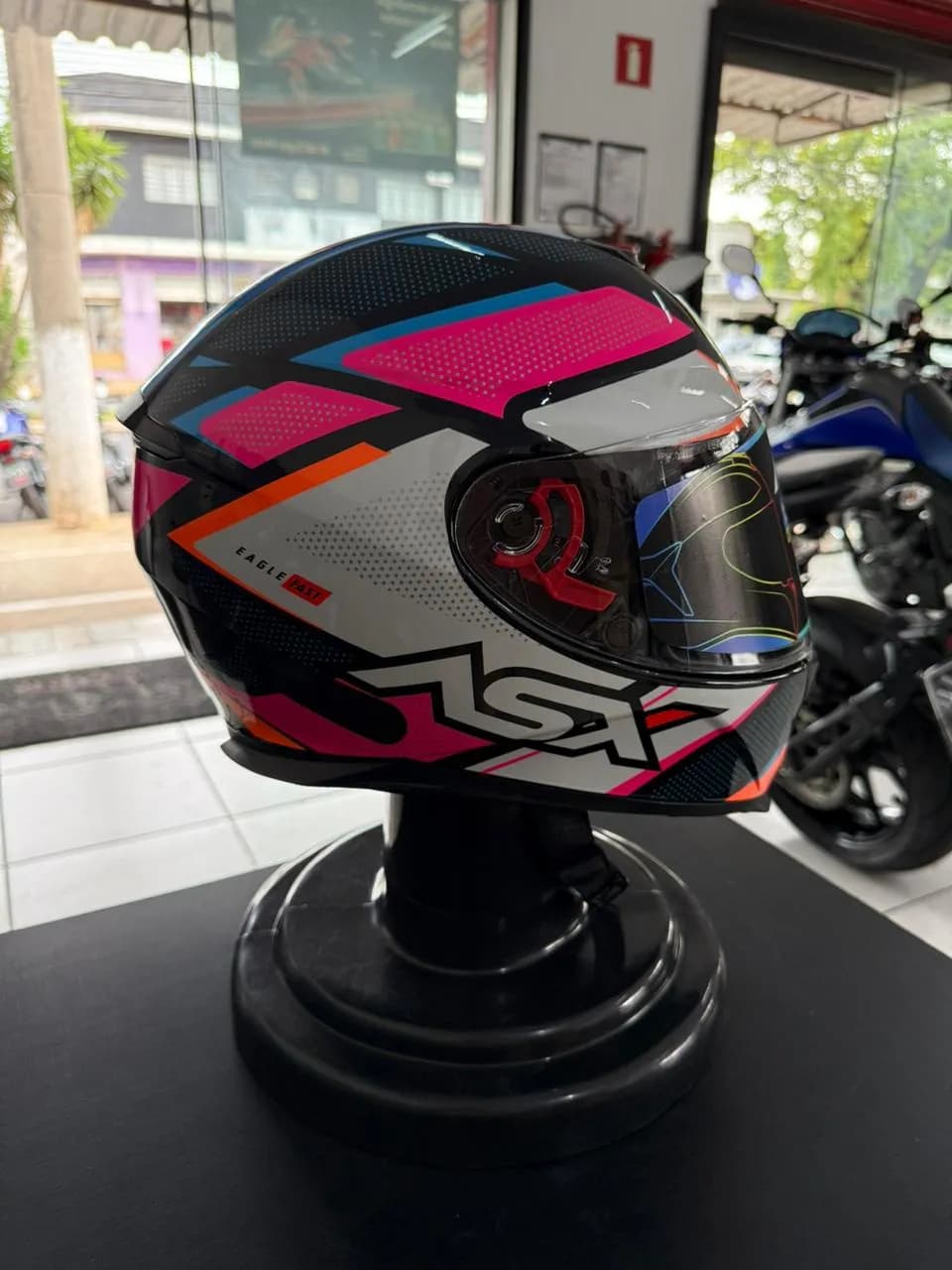 Capacete ASX Eagle Fast Brilho Tam. 58